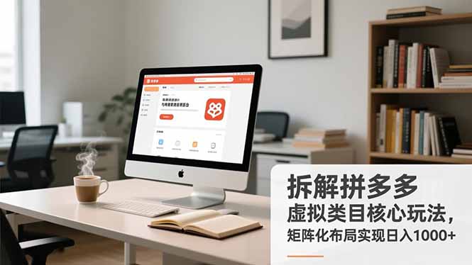 （16906期）拆解拼多多虚拟类目核心玩法，矩阵化布局实现日入1000+插图