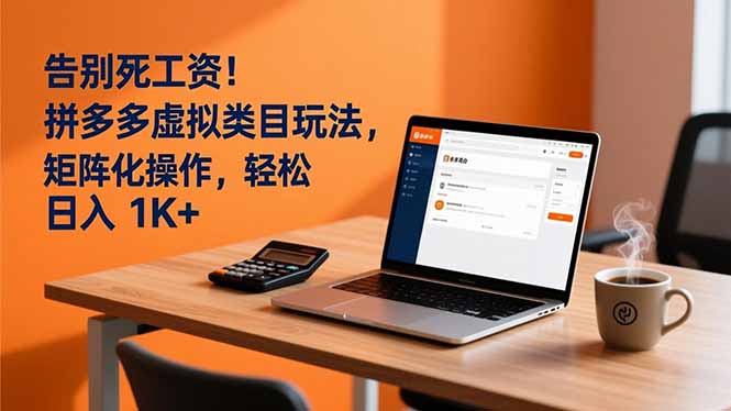 （16943期）告别死工资！拼多多虚拟类目玩法，矩阵化操作，轻松日入 1K+插图