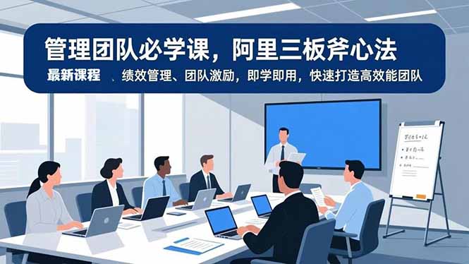 （16929期）管理团队必学课，阿里三板斧心法、绩效管理、团队激励，即学即用，快速打造高效能团队插图