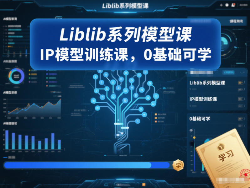 Liblib系列模型课，IP模型训练课，0基础可学插图