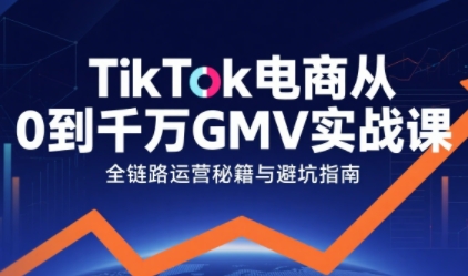 TikTok电商从0到千万GMV实战课，从0到1拆解实战秘籍（更新）插图