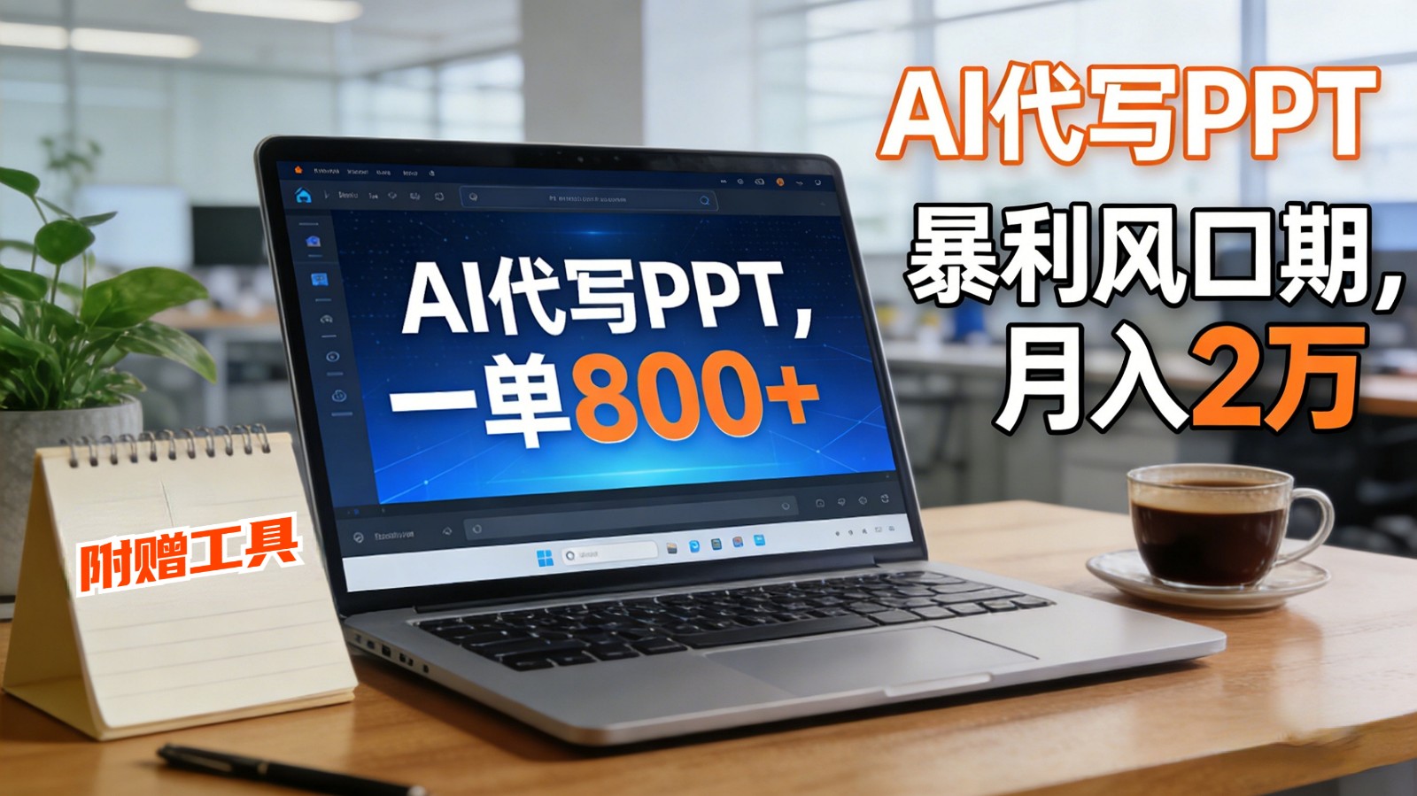 AI 代写做 PPT!一单狂赚 800+,风口期月入 2 万(工具 + 提示词直接送)插图 AI 代写做 PPT!一单狂赚 800+,风口期月入 2 万(工具 + 提示词直接送)插图