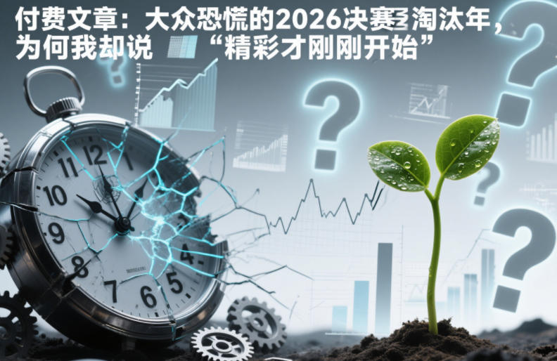 付费文章：大众恐慌的2026决赛淘汰年，为何我却说“精彩才刚刚开始”？插图
