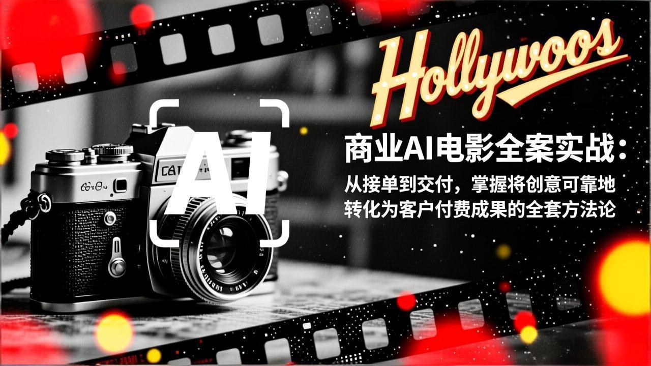 （17092期）商业AI电影全案实战：从接单到交付，掌握将创意可靠地转化为客户付费成果的全套方法论插图