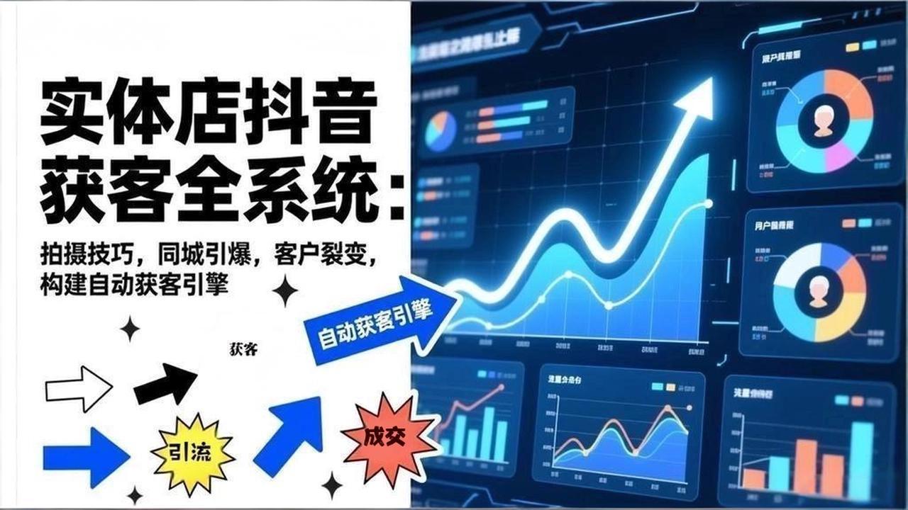（17090期）2026实体店抖音获客全系统：拍摄技巧，同城引爆，客户裂变，构建自动获客引擎插图