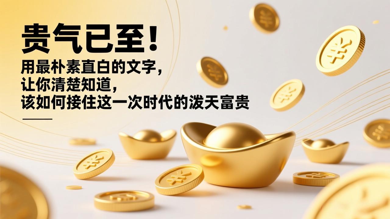 (17049期)付费文章:贵气已至!用最朴素直白的文字,让你清楚知道,该如何接住这一次时代的泼天富贵插图 (17049期)付费文章:贵气已至!用最朴素直白的文字,让你清楚知道,该如何接住这一次时代的泼天富贵插图