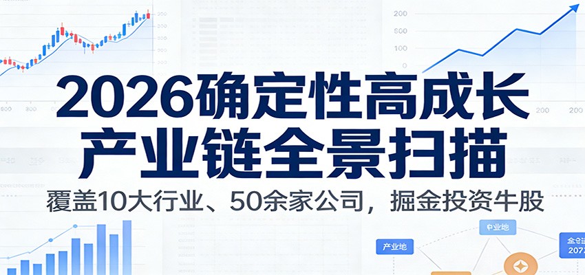 付费文章：2026确定性高成长产业链全景扫描：覆盖10大行业、50余家公司，掘金投资牛股插图