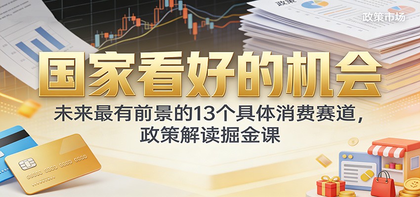 公众号付费文章：国家看好的机会，未来最有前景的13个具体消费赛道，政策解读掘金课插图