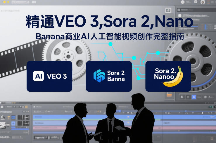 精通VEO 3，Sora 2，Nano Banana商业AI人工智能视频创作完整指南插图