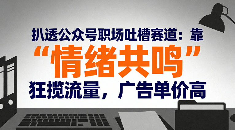 扒透公众号职场吐槽赛道：靠“情绪共鸣”狂揽流量，广告单价高插图
