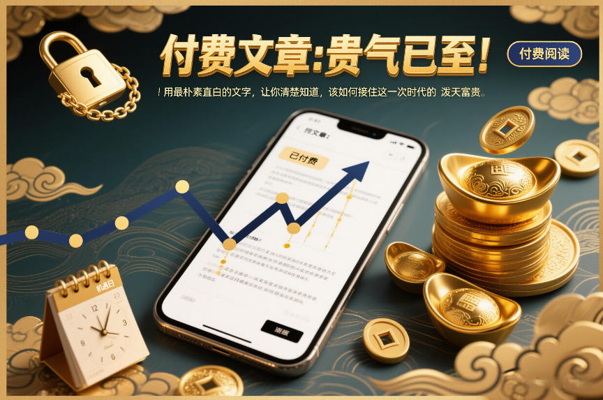 付费文章：贵气已至！用最朴素直白的文字，让你清楚知道，该如何接住这一次时代的泼天富贵插图