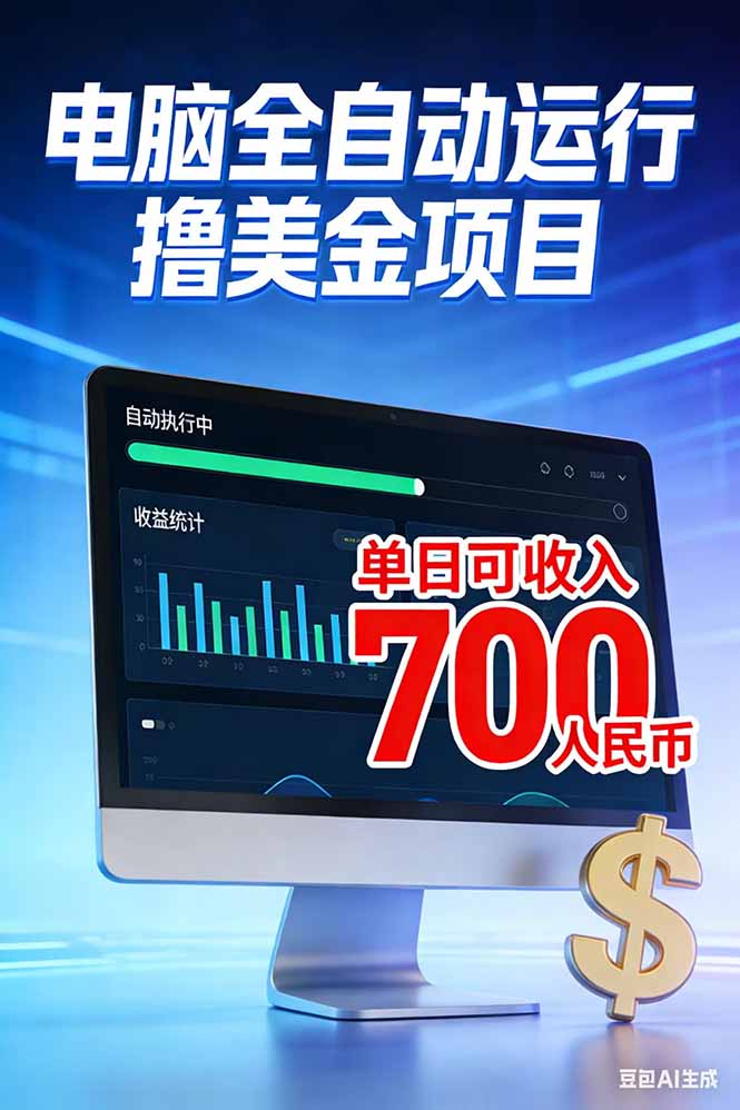 (17169期)2026年电脑全自动赚美金项目,单电脑日收益700+插图 (17169期)2026年电脑全自动赚美金项目,单电脑日收益700+插图