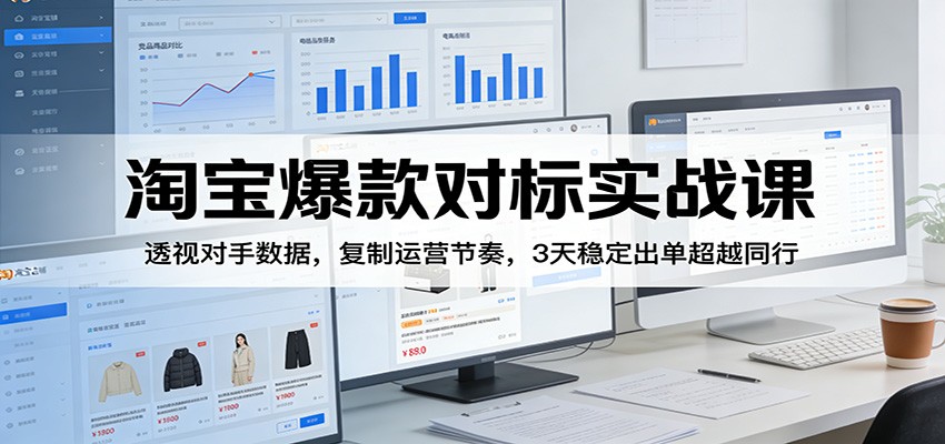 淘宝爆款对标实战课：透视对手数据，复制运营节奏，3天稳定出单超越同行插图