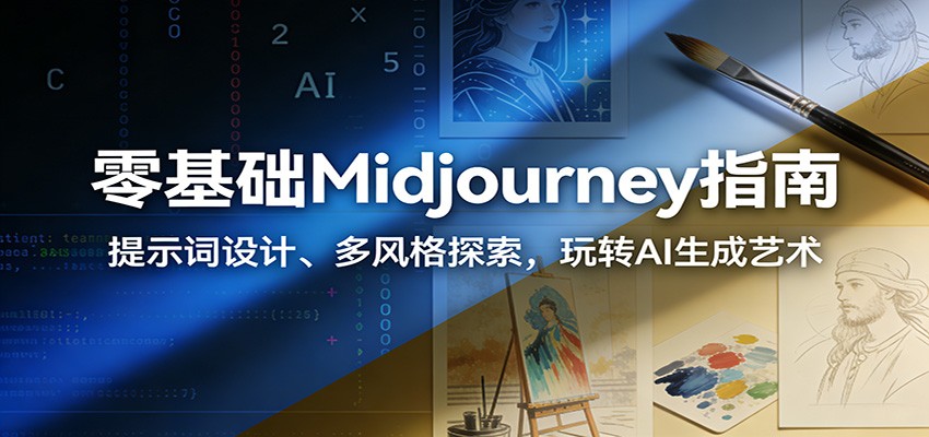 零基础Midjourney指南：提示词设计、多风格探索，玩转AI生成艺术插图