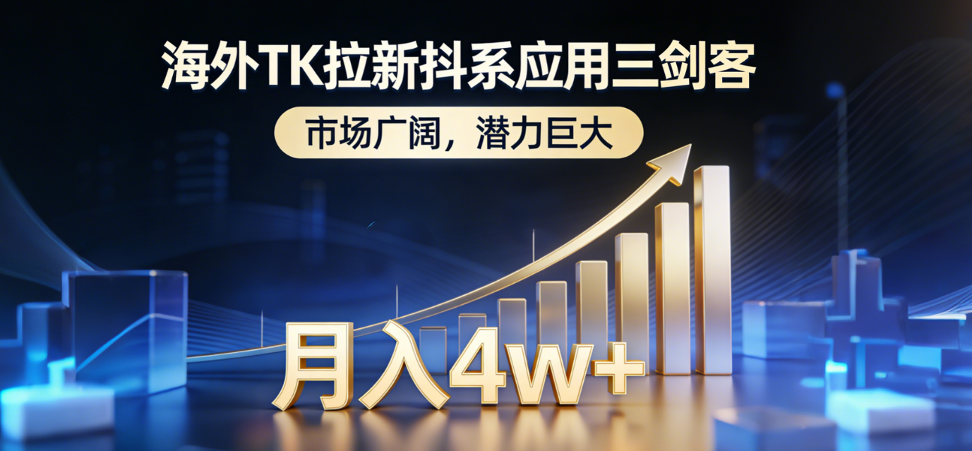 （17242期）海外TK拉新抖系应用三剑客，市场广阔，潜力巨大，月入1w+插图