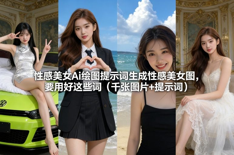 性感美女Ai绘图提示词生成性感美女图，要用好这些词（千张图片+提示词）插图