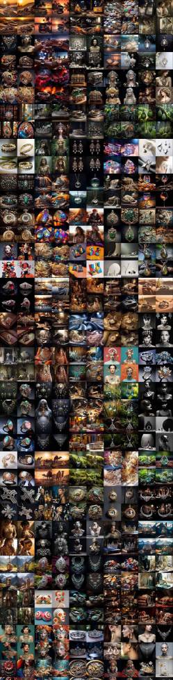 460+专业Midjourney珠宝摄影AI提示词戒指，项链-耳环-手链-宝石等，立即开始创作珠宝艺术插图3