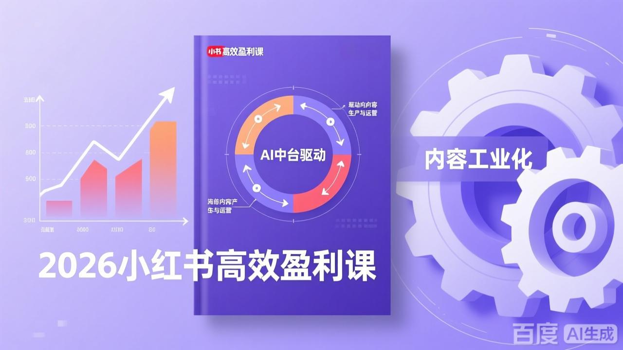 (17291期)2026小红书高效盈利课,流量双引擎+内容工业化+AI中台驱动,构建可复制的千万级营收模型插图 (17291期)2026小红书高效盈利课,流量双引擎+内容工业化+AI中台驱动,构建可复制的千万级营收模型插图