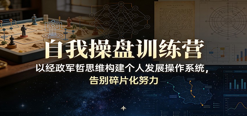 自我操盘训练营:以经政军哲思维构建个人发展操作系统,告别碎片化努力插图 自我操盘训练营:以经政军哲思维构建个人发展操作系统,告别碎片化努力插图