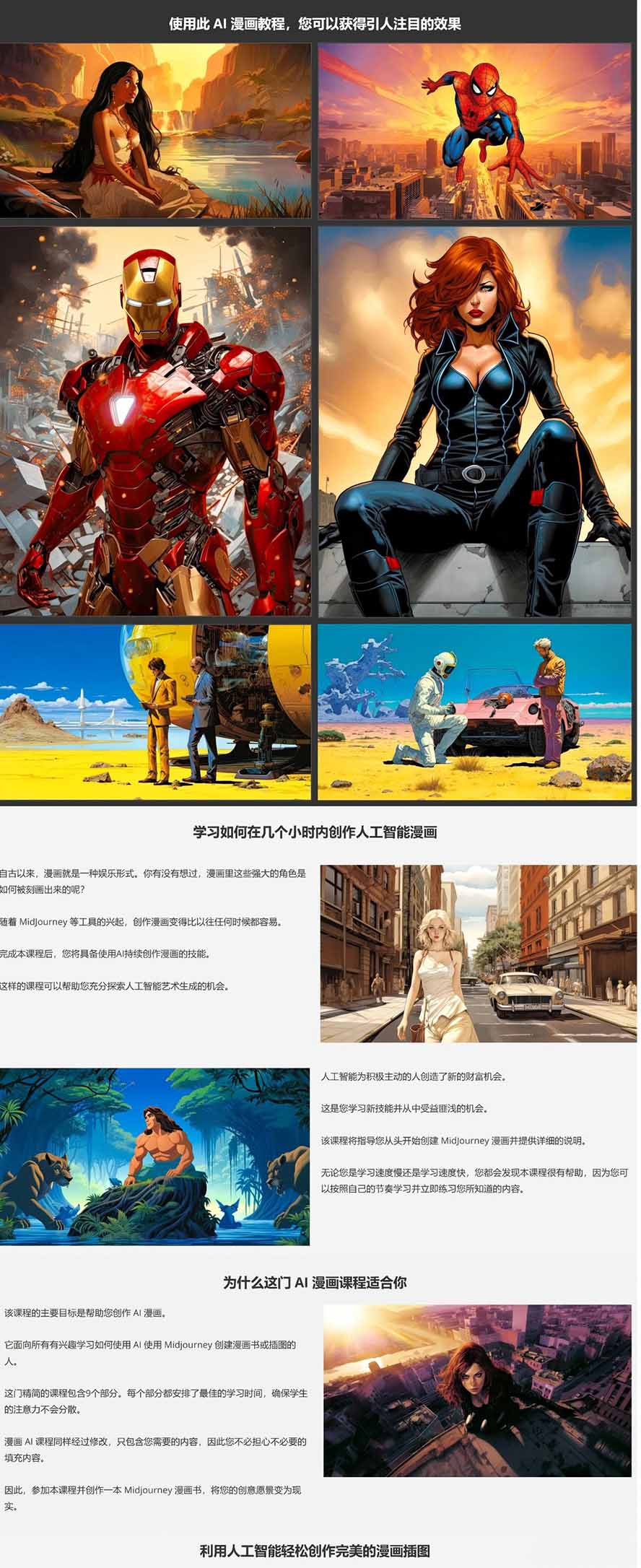 (17299期)Midjourney AI漫画创作课,脚本构思、人物设计、排版合成,零基础创作完整漫画或系列插画插图8 (17299期)Midjourney AI漫画创作课,脚本构思、人物设计、排版合成,零基础创作完整漫画或系列插画插图8