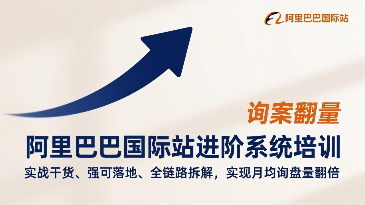 （17335期）阿里巴巴国际站进阶系统培训，实战干货、强可落地、全链路拆解，实现月均询盘量翻倍插图