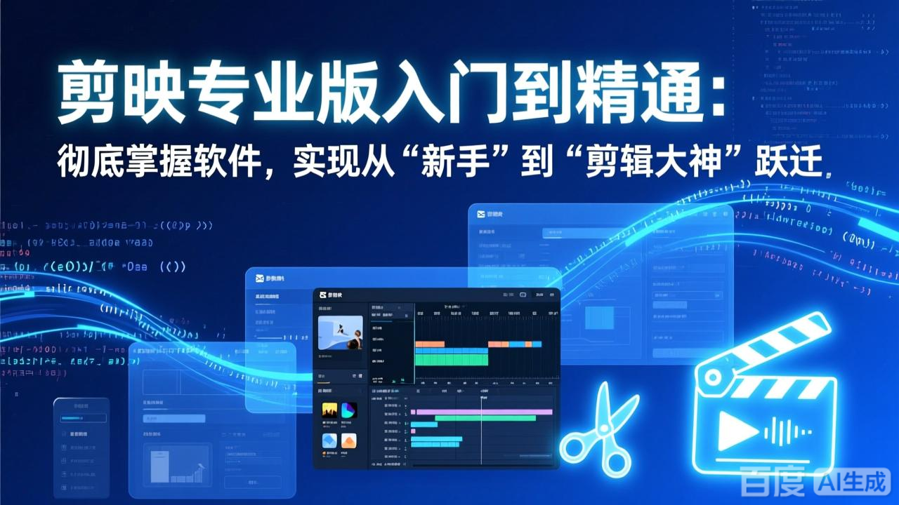 （17321期）剪映专业版入门到精通：彻底掌握软件，实现从“新手”到“剪辑大神”跃迁插图