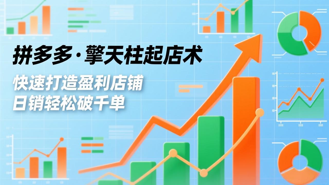 （17312期）拼多多·擎天柱起店术，爆流布局、利润起飞、不断流，快速打造盈利店铺，日销破千单（更新）插图