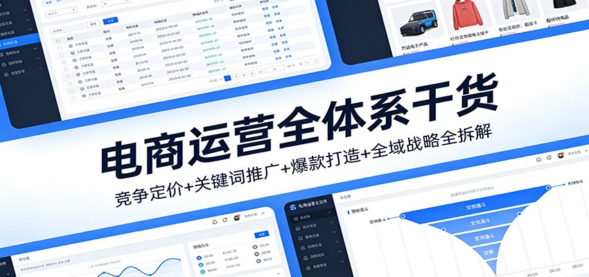 电商运营全体系干货，竞争定价+关键词推广+爆款打造+全域战略全拆解插图