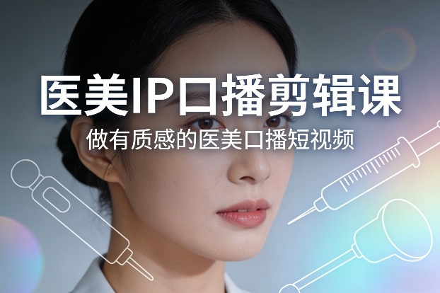 医美IP口播剪辑课，做有质感的医美口播短视频插图