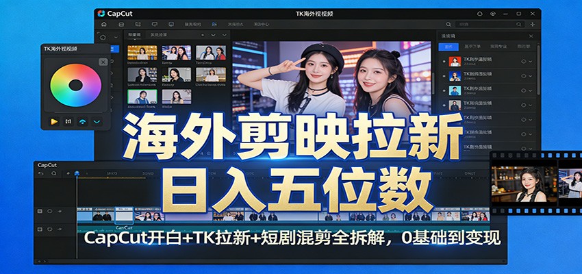 海外剪映拉新日入五位数：CapCut开白+TK拉新+短剧混剪全拆解，0基础到变现插图