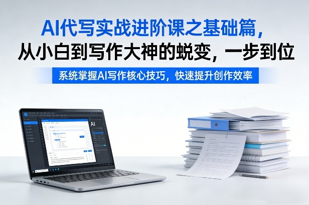 AI代写实战进阶课之基础篇，从小白到写作大神的蜕变，一步到位插图