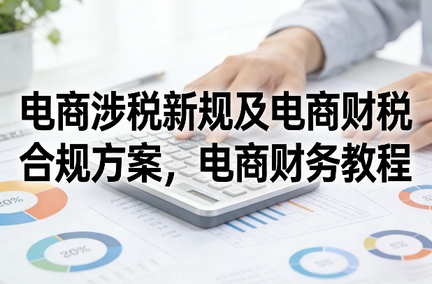 电商涉税新规及电商财税合规方案，电商财务教程插图