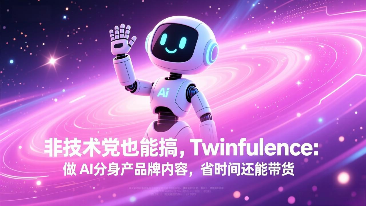 （17381期）非技术党也能搞!Twinfluence:做 AI 分身产品牌内容,省时间还能带货插图