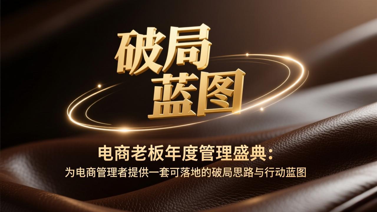 （17374期）电商老板年度管理盛典：为电商管理者提供一套可落地的破局思路与行动蓝图插图