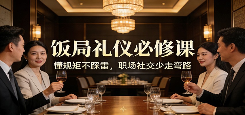 公众号收费文章：《饭局礼仪必修课：懂规矩不踩雷，职场社交少走弯路》插图