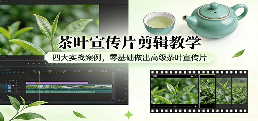 茶叶宣传片剪辑教学：四大实战案例，零基础做出高级茶叶宣传片插图