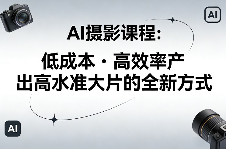 AI摄影课程，低成本高效率产出高水准大片的全新方式插图