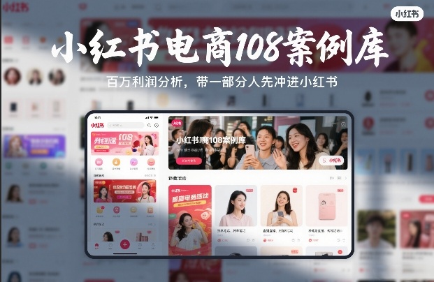 小红书电商108案例库，百W利润分析，带一部分人先冲进小红书【文档】插图