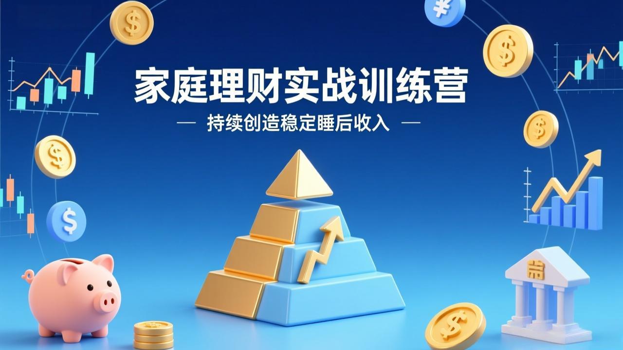 （17486期）家庭理财实战训练营：从0到1建体系，三阶进阶层层递进，助你持续创造稳定睡后收入插图