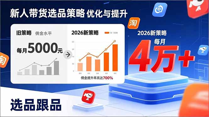 （17480期）新人带货别瞎选品！这套2026全新选品跟品策略，让我的佣金从0做到每月4万+插图