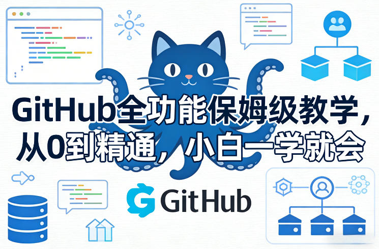 GitHub全功能保姆级教学，从0到精通，小白一学就会插图