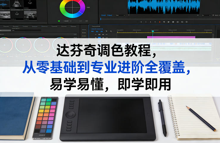达芬奇调色教程，从零基础到专业进阶全覆盖，易学易懂，即学即用插图