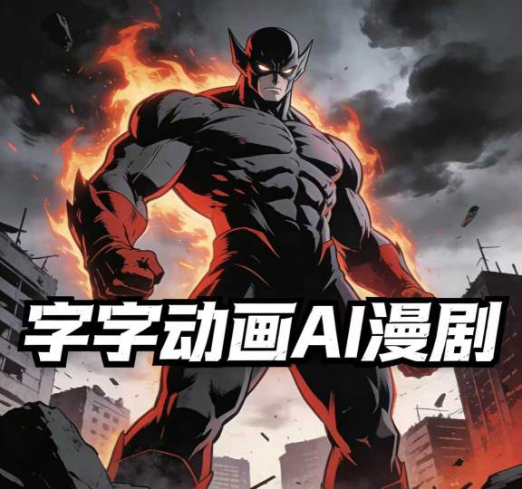 字字动画AI漫剧2026年第1期系统课程，小白看完就能学会实操的漫剧课，单人月收1-3W插图