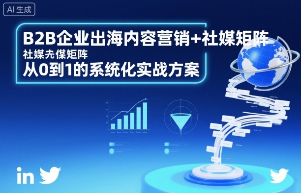 B2B企业出海内容营销+社媒矩阵，从0到1的系统化实战方案插图