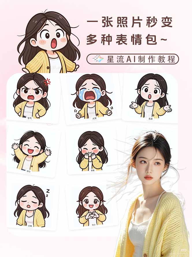 （17482期）一张照片秒变N种专属表情包，三步搞定可爱搞怪治愈风，从此斗图聊天不再到处存别人图插图1