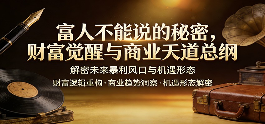 富人不能说的秘密，财富觉醒与商业天道总纲，解密未来暴利风口与机遇形态插图