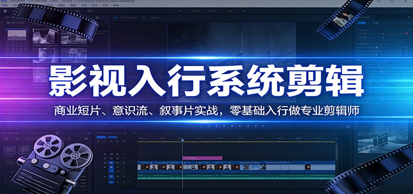 影视系统剪辑，商业短片、意识流、叙事片实战，零基础入行做专业剪辑师插图