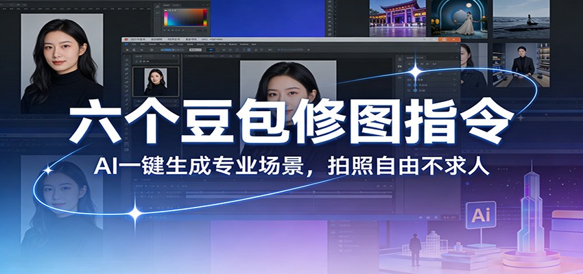 六个豆包修图指令：AI 一键生成专业场景，拍照自由不求人插图