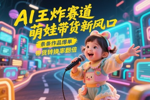 AI王炸赛道，萌娃带货新风口，条条作品爆单，带货转换率翻倍，核心逻辑拆解插图