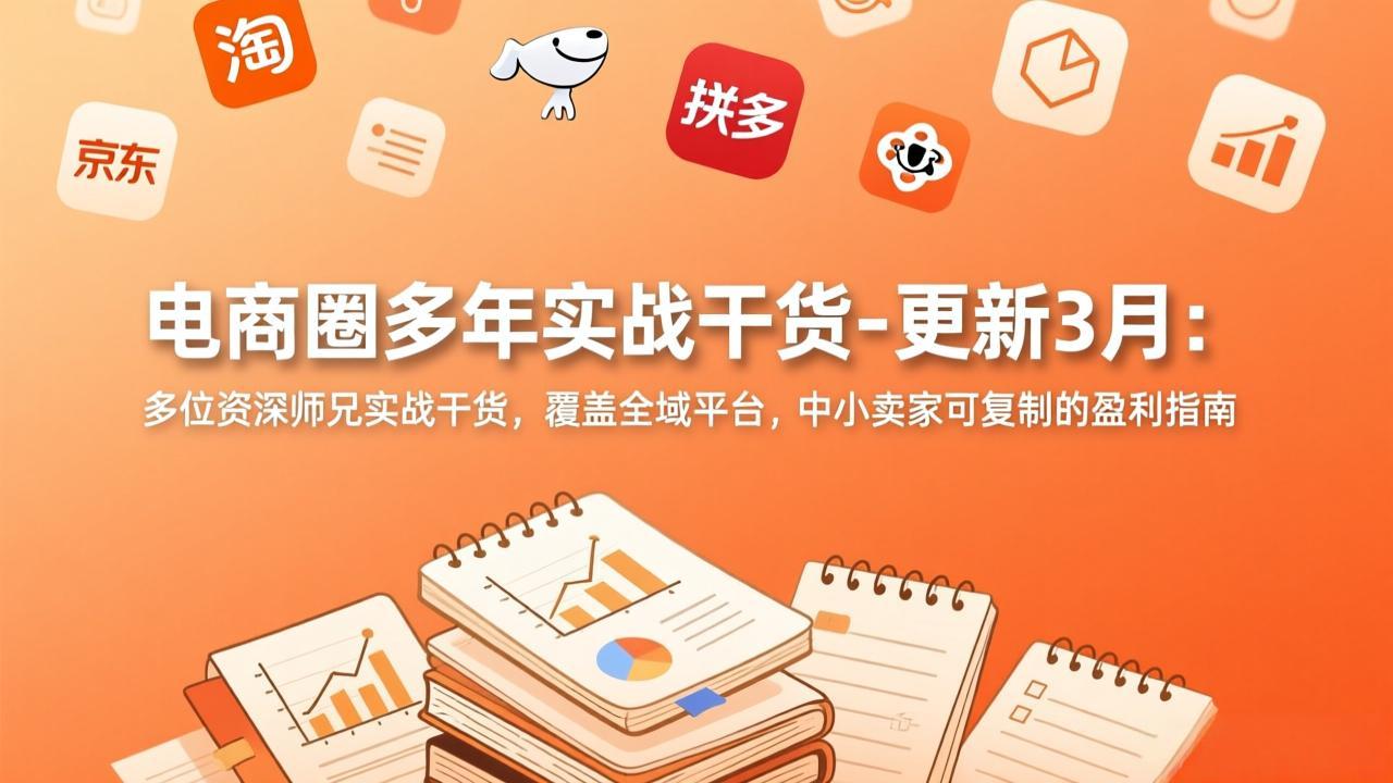 （17576期）电商圈多年实战干货-更新3月：多位资深师兄实战干货，覆盖全域平台，中小卖家可复制的盈利指南插图